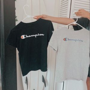 two campion t-shirts